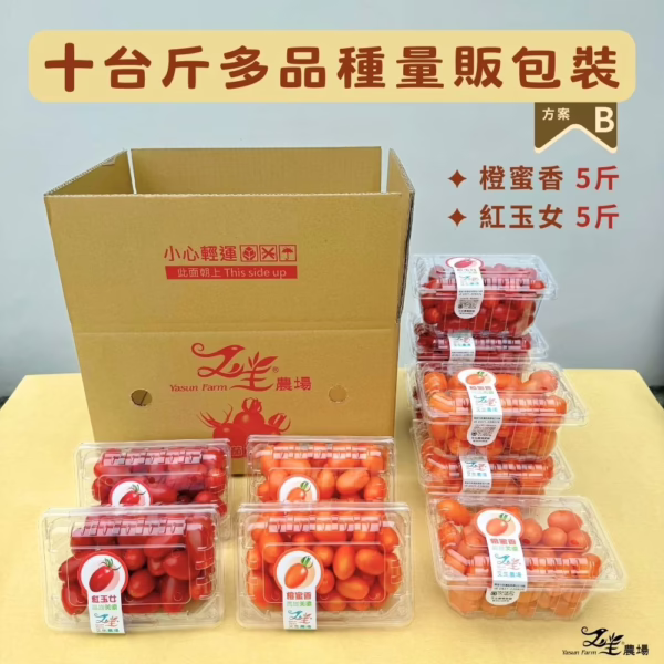 十多橙玉 番茄|多品種|量販包裝|10台斤