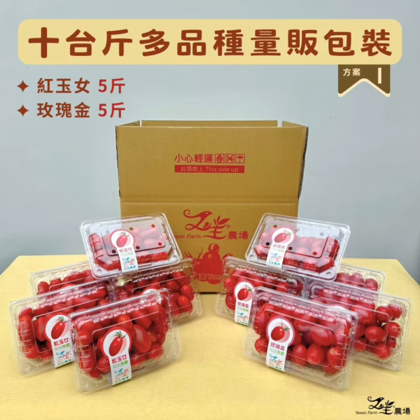 十多玉玫 番茄|多品種|量販包裝|10台斤